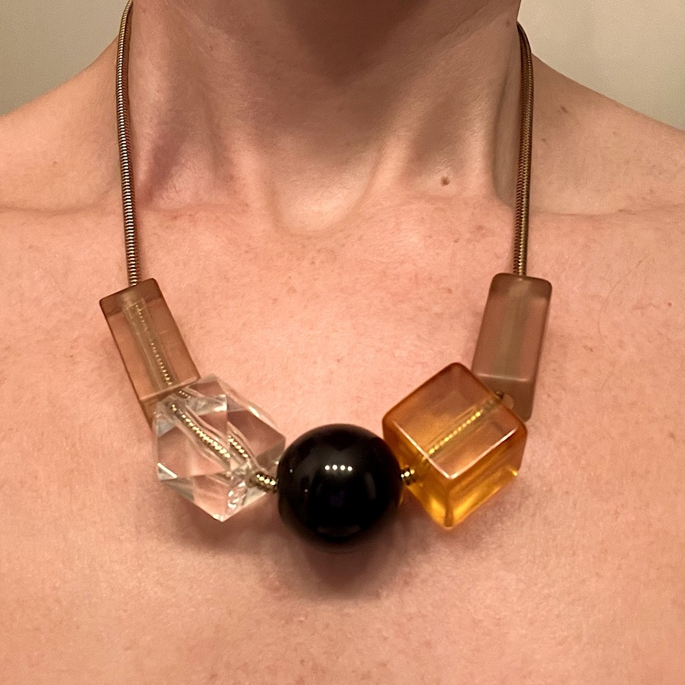 Chunky acrylic bead necklace